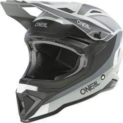 Oneal 1SRS Stream Casque de motocross, noir-gris, taille L pour Hommes
