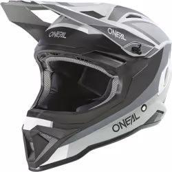 Oneal 1SRS Stream Casque de motocross, noir-gris, taille XL pour Hommes
