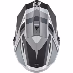 Oneal 1SRS Stream Casque de motocross, noir-gris, taille XL pour Hommes