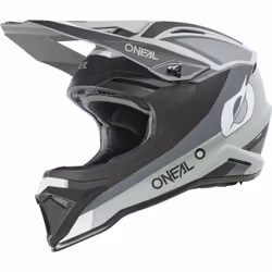 Oneal 1SRS Stream Casque de motocross, noir-gris, taille 2XL pour Hommes
