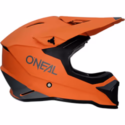 Oneal 1SRS Solid Casque de motocross, orange, taille M pour Hommes