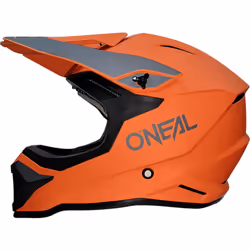 Oneal 1SRS Solid Casque de motocross, orange, taille L pour Hommes