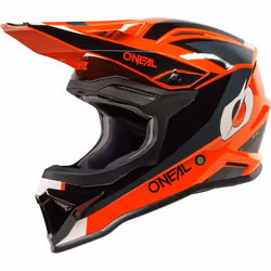 Oneal 1SRS Stream Casque de motocross pour enfants, noir-rouge, taille M pour Des gamins