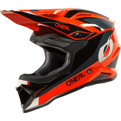 Oneal 1SRS Stream Casque de motocross pour enfants, noir-rouge, taille M pour Des gamins