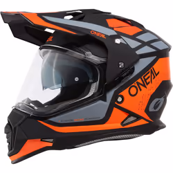 Oneal Sierra R Casque de motocross, noir-orange, taille S pour Hommes