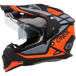 Oneal Sierra R Casque de motocross, noir-orange, taille L pour Hommes