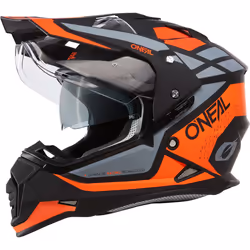 Oneal Sierra R Casque de motocross, noir-orange, taille L pour Hommes