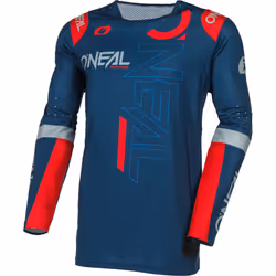 Oneal Prodigy Five Three Maillot de motocross, rouge-bleu, taille 2XL pour Hommes