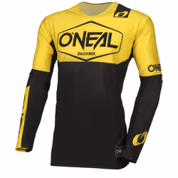 Oneal Mayhem Hexx Maillot de motocross, noir-jaune, taille 2XL pour Hommes