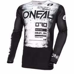 Oneal Mayhem Scarz Maillot de motocross, noir-blanc, taille XL pour Hommes