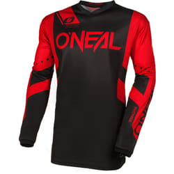 Oneal Element Racewear Maillot de motocross, noir-rouge, taille L pour Hommes