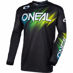 Oneal Element Voltage Maillot de motocross, noir-vert, taille XL pour Hommes