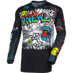 Oneal Element Rancid maillot de motocross noir/multicolore, noir-multicolore, taille L pour Hommes