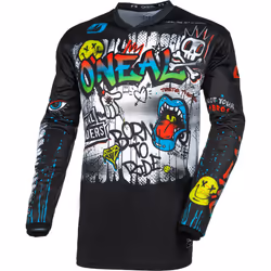 Oneal Element Rancid noir/multicolore Maillot de motocross enfant, noir-multicolore, taille S pour Des gamins
