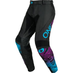 Oneal Mayhem Scarz Pantalons de motocross, noir-bleu-pourpre, taille 28 pour Hommes