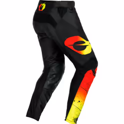 Oneal Mayhem Scarz Pantalons de motocross, noir-rouge-jaune, taille 34 pour Hommes