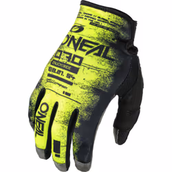 Oneal Mayhem Scarz Gants de motocross, noir-jaune, taille L pour Hommes