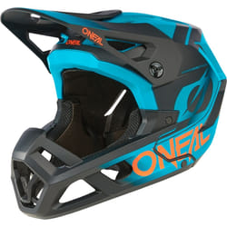 Oneal SL1 Strike Casque de descente, noir-bleu, taille L pour Hommes