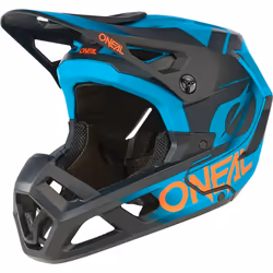 Oneal SL1 Strike Casque de descente, noir-bleu, taille L pour Hommes