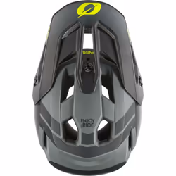 Oneal SL1 Strike Casque de descente, noir-gris-jaune, taille XL pour Hommes