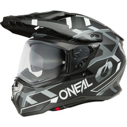 Oneal D-SRS Square V.25 Casque de motocross, noir-gris-blanc, taille L pour Hommes