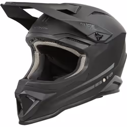 Oneal 1SRS Solid Casque de motocross pour enfants, noir, taille 51 52 pour Des gamins