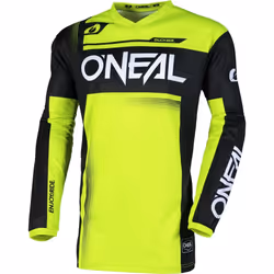 Oneal Element Racewear Maillot de motocross, noir-jaune, taille XL pour Hommes