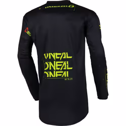 Oneal Element Static Maillot de motocross, noir-jaune, taille L pour Hommes