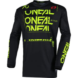 Oneal Element Static Maillot de motocross, noir-jaune, taille XL pour Hommes