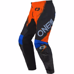 Oneal Element Shocker Pantalons de motocross, noir-orange, taille 36 pour Hommes