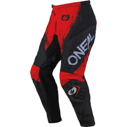 Oneal Element Shocker Pantalons de motocross, noir-rouge, taille 32 pour Hommes
