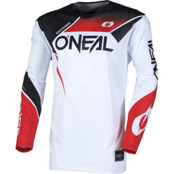 Oneal Hardwear Air Slam Maillot de motocross, noir-blanc-rouge, taille M pour Hommes