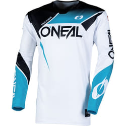 Oneal Hardwear Air Slam Maillot de motocross, noir-blanc-bleu, taille S pour Hommes