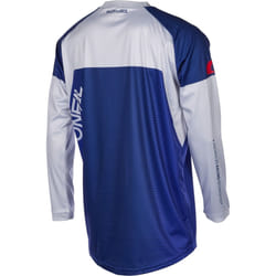 Oneal Matrix Ridewear Maillot de motocross, gris-bleu, taille M pour Hommes