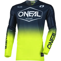 Oneal Mayhem Hexx Maillot de motocross, bleu-jaune, taille XL pour Hommes