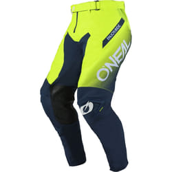 Oneal Mayhem Hexx Pantalons de motocross, bleu-jaune, taille 32 pour Hommes
