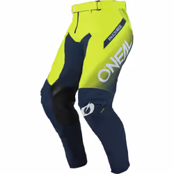 Oneal Mayhem Hexx Pantalons de motocross, bleu-jaune, taille 38 pour Hommes