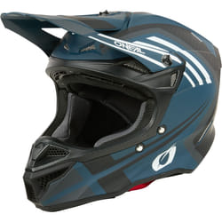 Oneal 5SRS Polyacrylite Spike Casque de motocross, blanc-bleu, taille 2XL pour Hommes