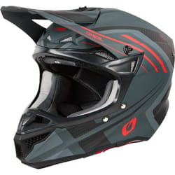 Oneal 5SRS Polyacrylite Spike Casque de motocross, gris-rouge, taille S pour Hommes