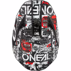 Oneal 3SRS Attack Casque de motocross, noir-blanc, taille M pour Hommes