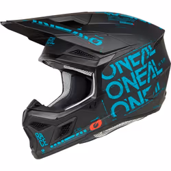 Oneal 3SRS Static Casque de motocross, noir-bleu, taille M pour Hommes