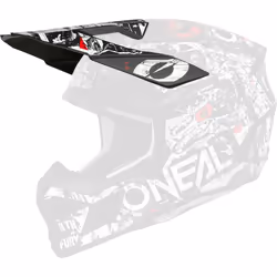 Oneal 3SRS Attack Casque Peak, noir-blanc pour Hommes