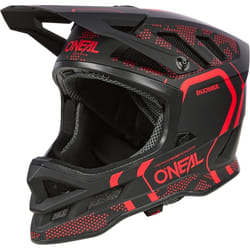 Oneal Blade Polyacrylite Strike Casque de descente, noir-rouge, taille L pour Hommes