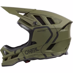 Oneal Blade Polyacrylite Strike Casque de descente, noir-vert, taille XS pour Hommes