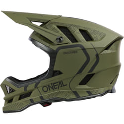 Oneal Blade Polyacrylite Strike Casque de descente, noir-vert, taille XS pour Hommes