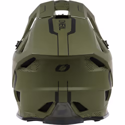 Oneal Blade Polyacrylite Strike Casque de descente, noir-vert, taille XS pour Hommes