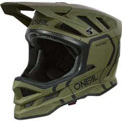 Oneal Blade Polyacrylite Strike Casque de descente, noir-vert, taille L pour Hommes