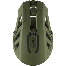 Oneal Blade Polyacrylite Strike Casque de descente, noir-vert, taille XL pour Hommes