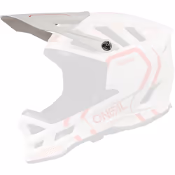 Oneal Blade Polyacrylite Strike Casque Peak, blanc-rouge pour Hommes