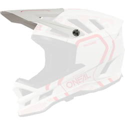 Oneal Blade Polyacrylite Strike Casque Peak, blanc-rouge pour Hommes